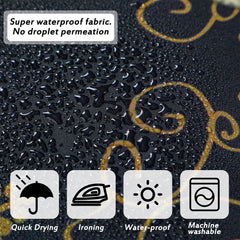 Peryiter tapis en U et housse WC assortis, ensemble coordonné pratique