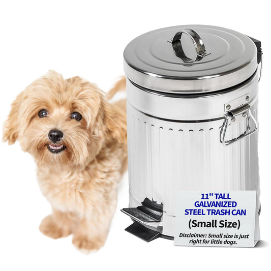 Pet Fit For Life poubelle acier face avant, durable et compacte