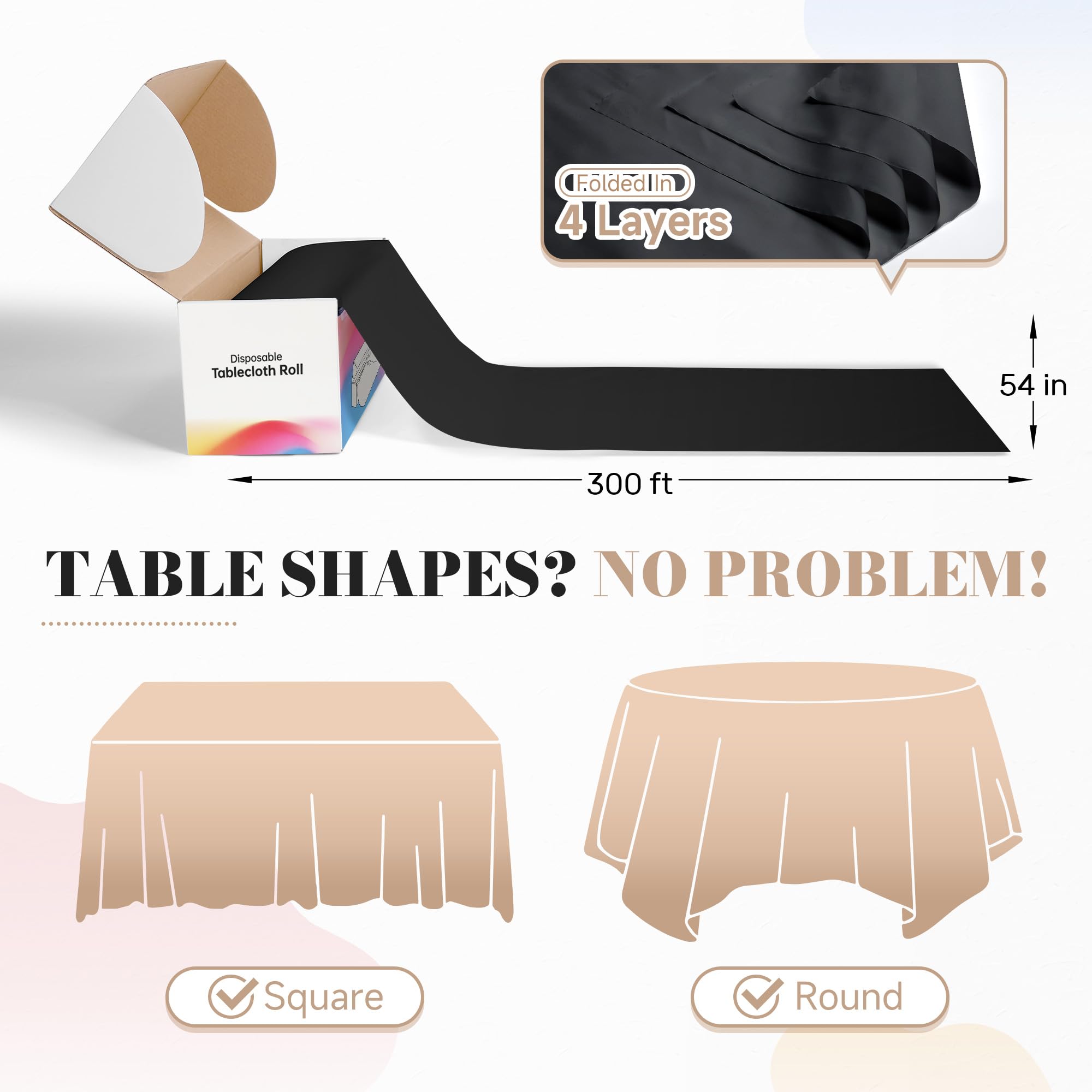 PETIARKIT nappe roulée après usage pour rangement compact