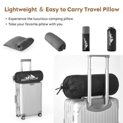 PEUJEW coussin compressé dans son sac pour transport facile