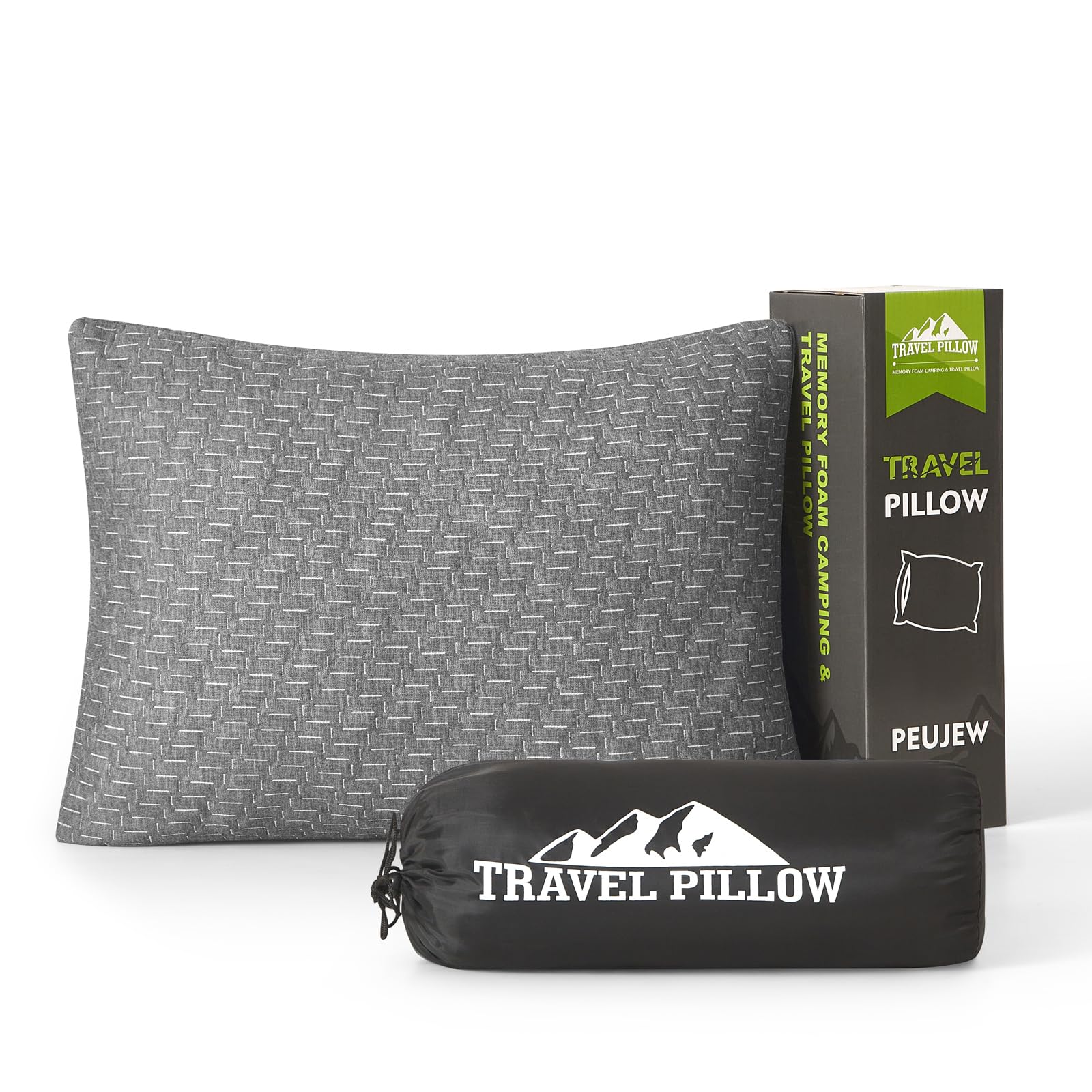 PEUJEW face avant du coussin montrant le design et le format pratique