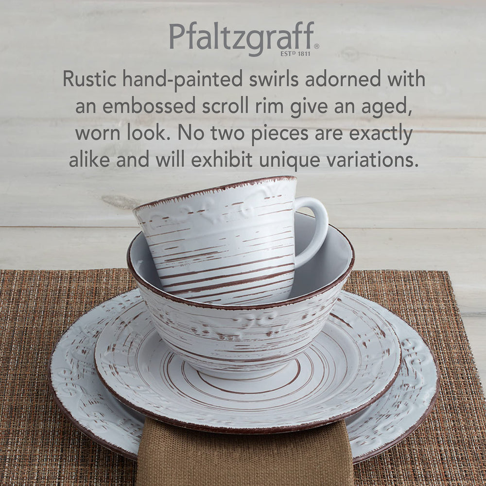Pfaltzgraff service complet sur table dressée, rendement esthétique pour réceptions