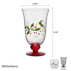 Pfaltzgraff base teintée rouge ajoutant une touche festive
