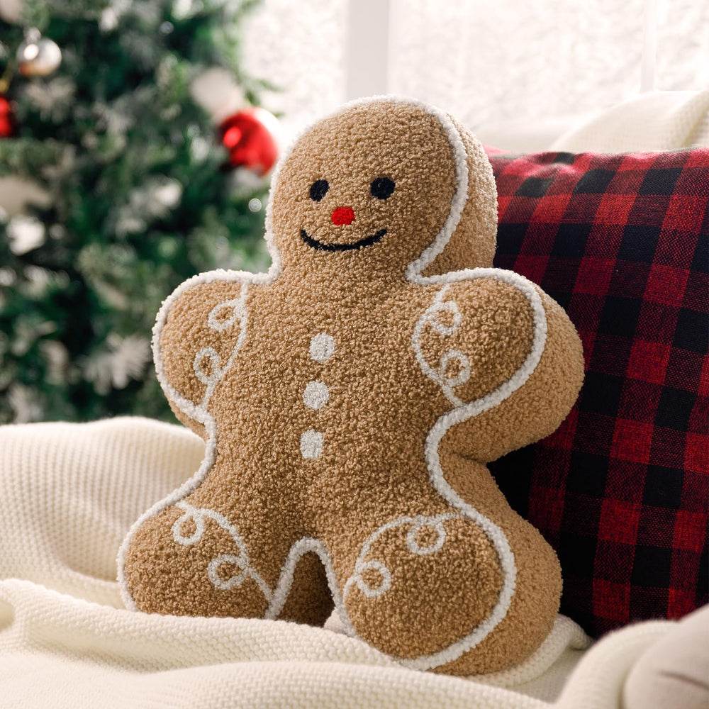 Phantoscope coussin bonhomme pain d'épices face avant bénéfice déco chaleureuse