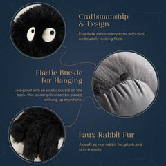 Phantoscope coussin placé sur canapé ajoutant ambiance festive et cosy