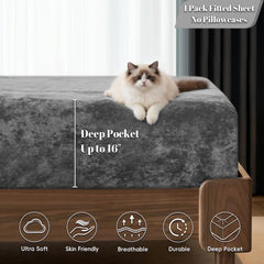 PHF Truly Velvet bord de poche profond illustrant compatibilité matelas épais