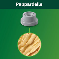 Philips disque pappardelle gros plan montrant extrusion régulière pour sauces robustes