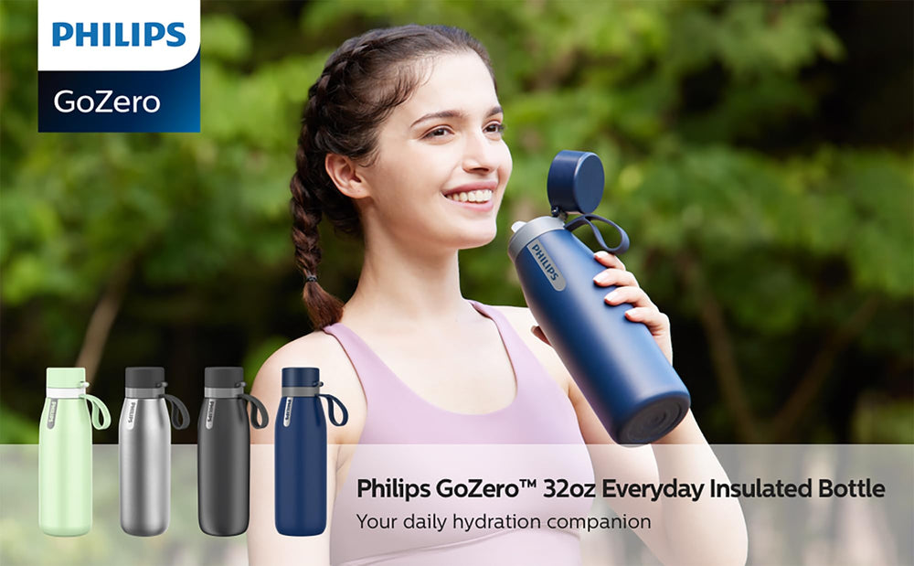 PHILIPS étiquette matériaux montrant acier 18/8 sans BPA