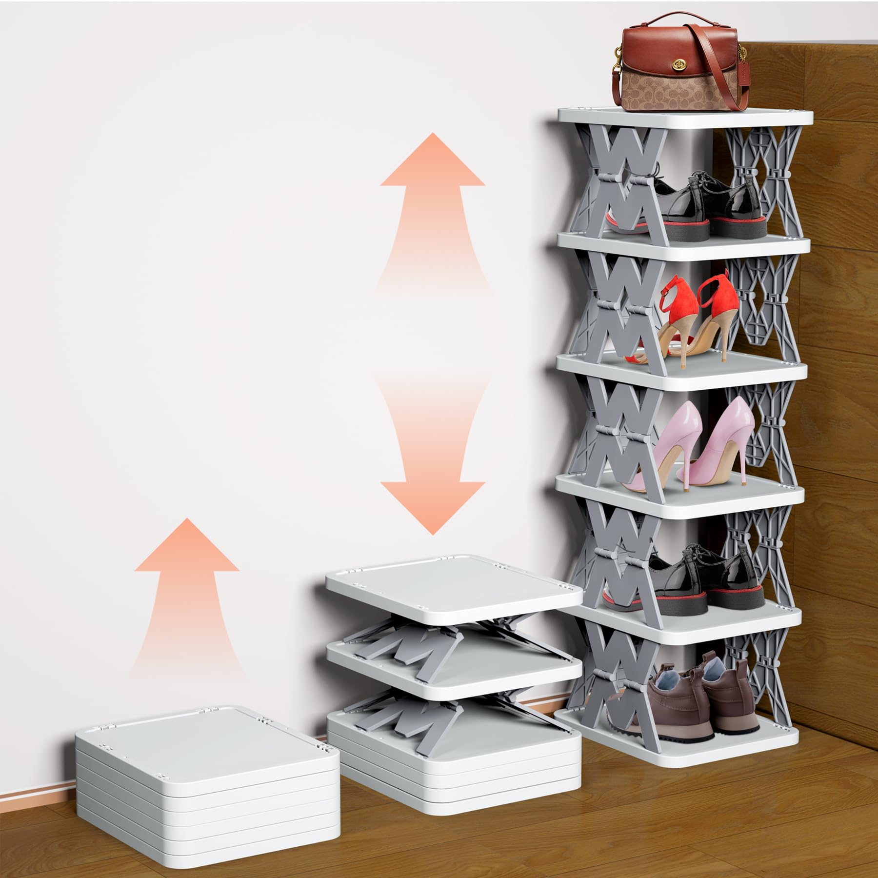 PHUNIGEEFT vue avant de l'étagère compacte, gain de place immédiat