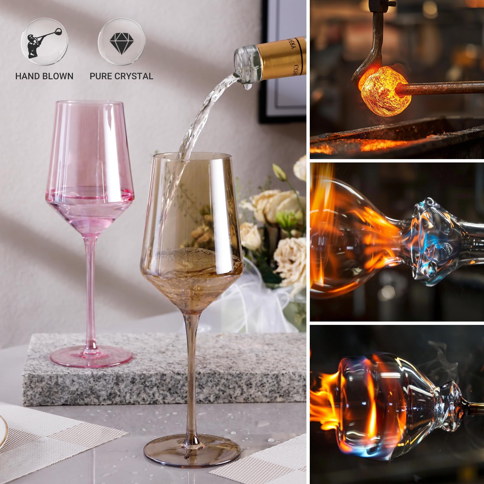 Physkoa verres en scène sur table décorée, ajoute ambiance festive instantanée