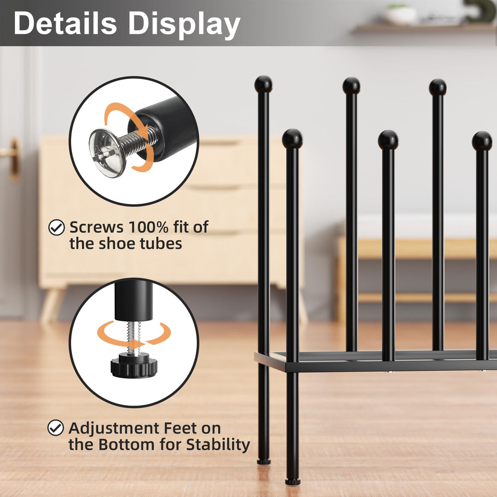 pickpiff espace dessous utilisé pour baskets, gain de place visible
