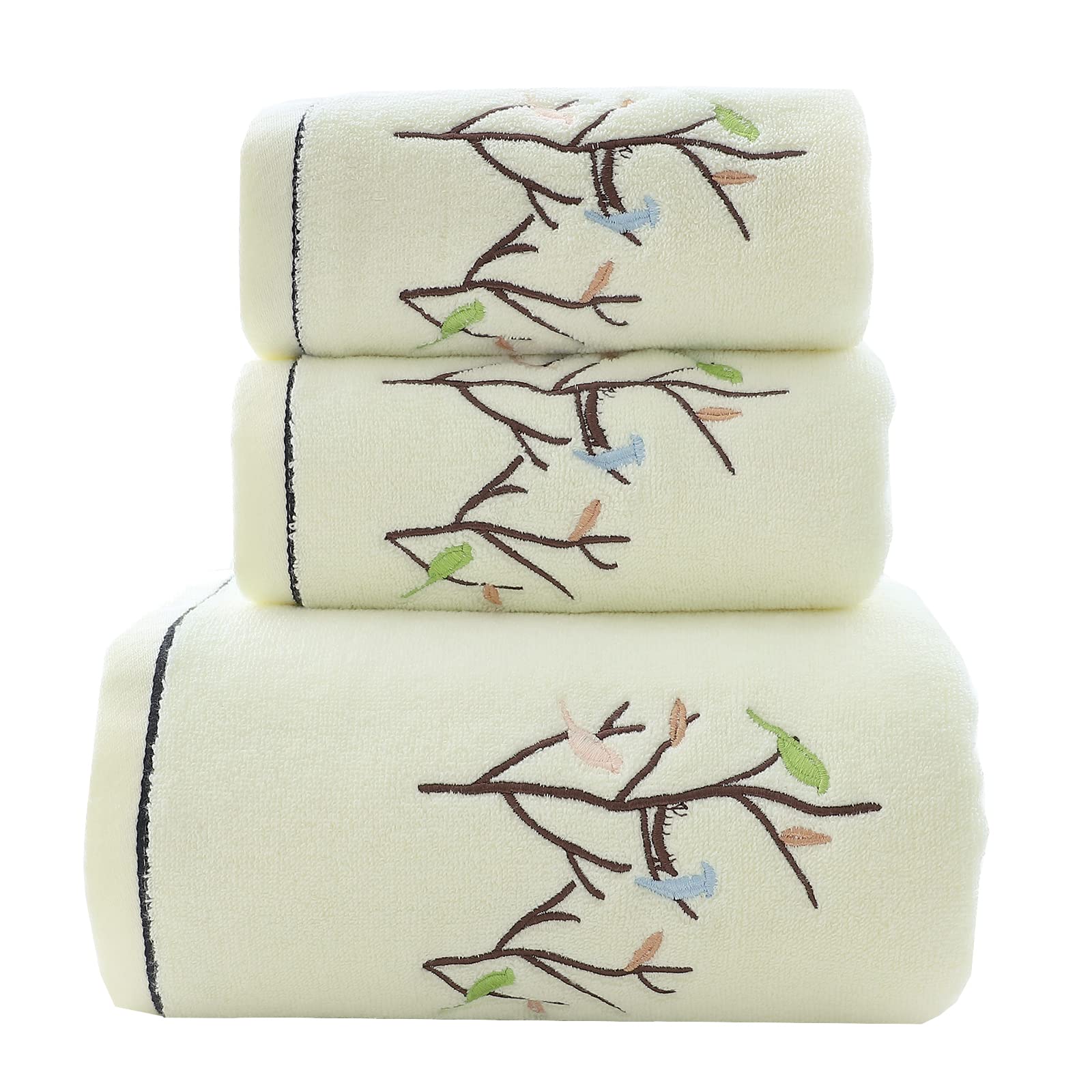 Pidada serviette de bain vue avant, finition élégante et absorption optimale