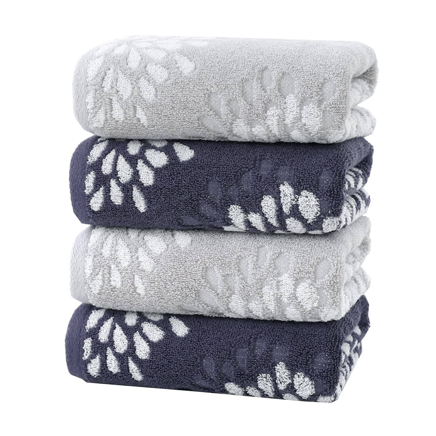 Pidada pack avant montrant les quatre serviettes hydrangea, design esthétique et pratique