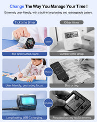 PIHEN Ticktime T6 posé sur un bureau en usage pour concentration efficace