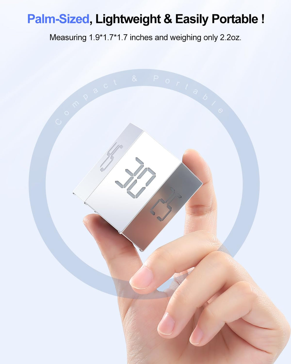 PIHEN Ticktime T6 posé sur plan de travail de cuisine pour minuterie pratique