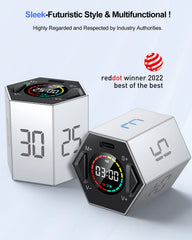 PIHEN Ticktime T6 dos magnétique fixé sur un frigo pour gain d’espace
