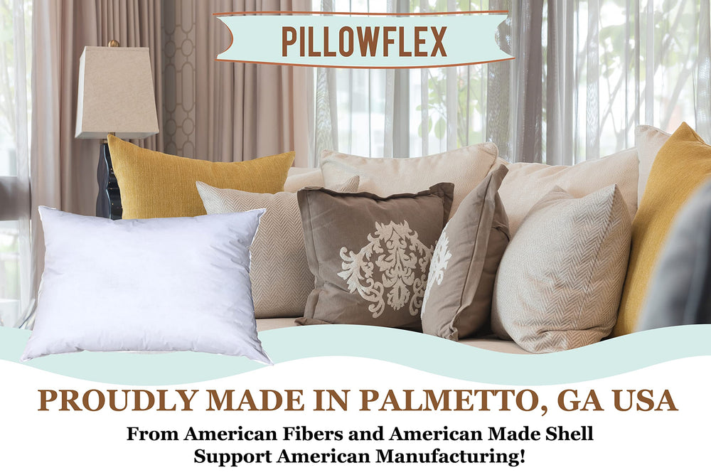Pillowflex comparaison de taille illustrant comment choisir l'insert adapté pour housses