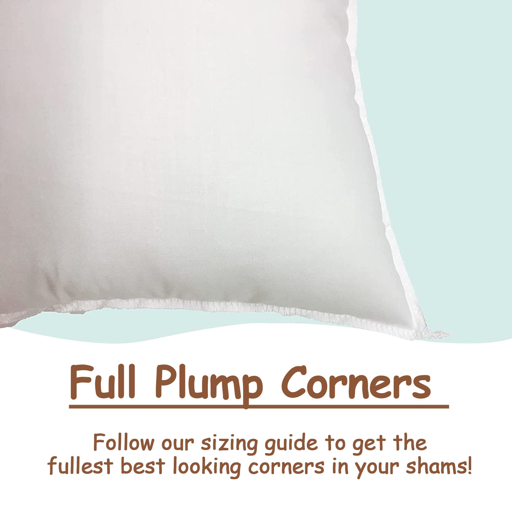 Pillowflex empilement d'inserts illustrant disponibilité de tailles