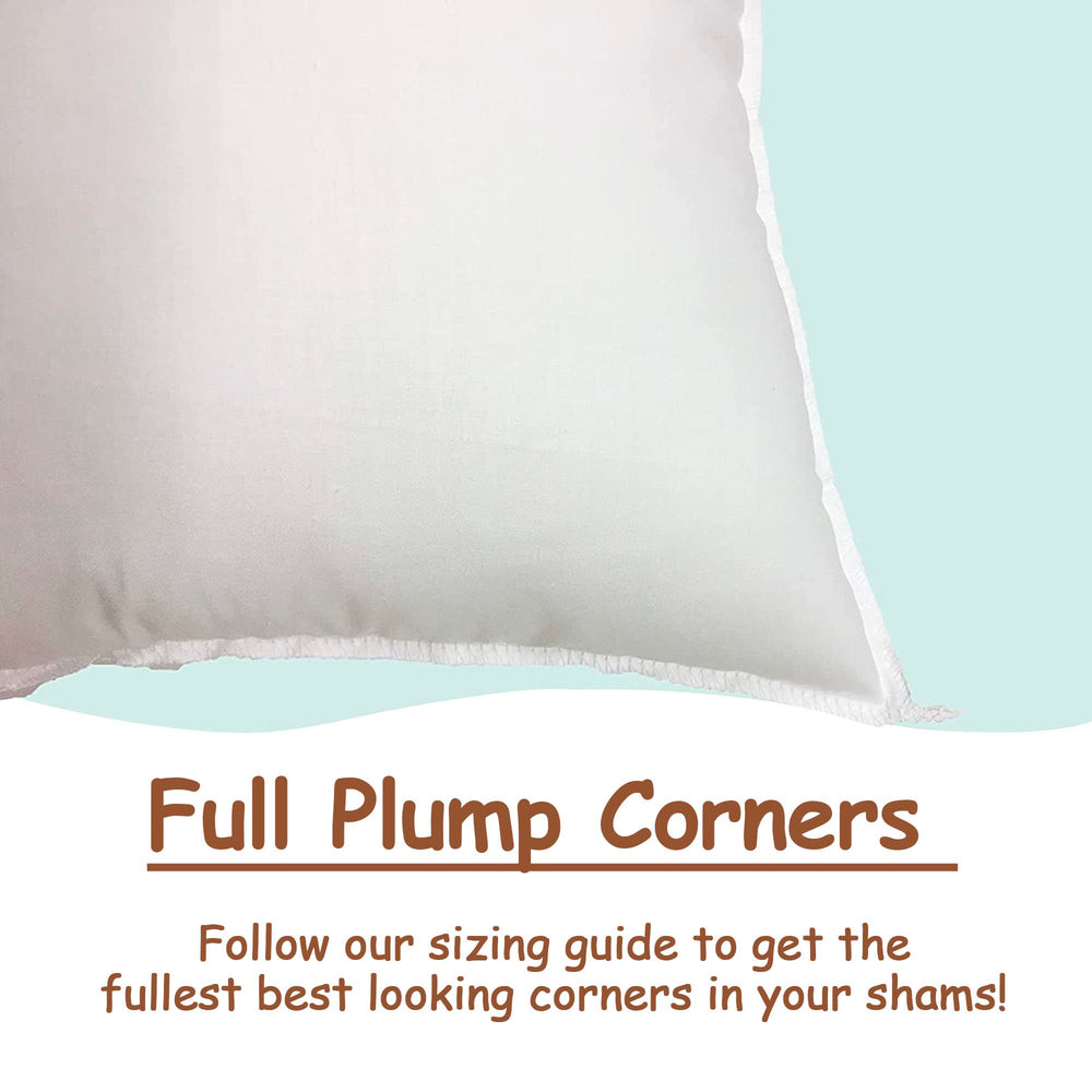 Pillowflex empilement d'inserts illustrant disponibilité de tailles