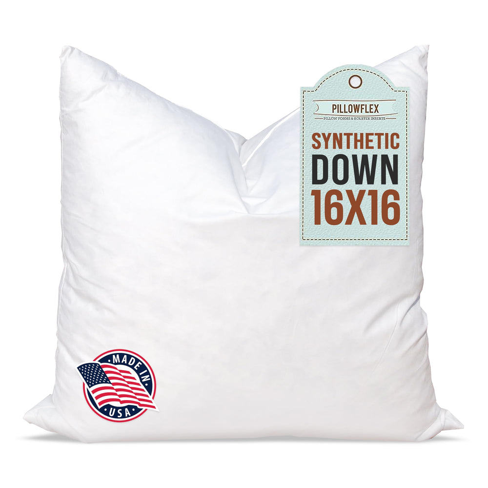 Pillowflex insert 16x16 face avant montrant forme pleine et finitions soignées
