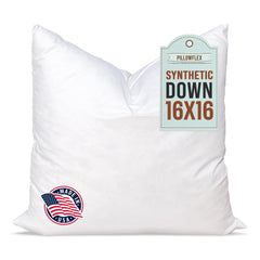 Pillowflex insert 16x16 face avant montrant forme pleine et finitions soignées