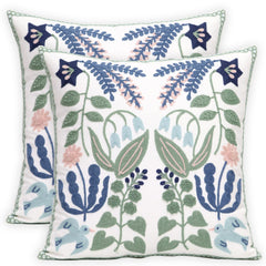 Pilmandu housse face principale montrant motif oiseau et fleurs pour ambiance chaleureuse