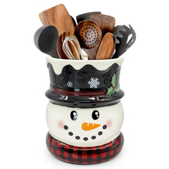 pinata bonhomme de neige face montrant l'organisation facile des ustensiles