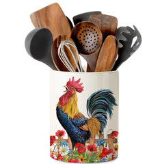 pinata porte-ustensiles coq face avant, apporte charme rustique