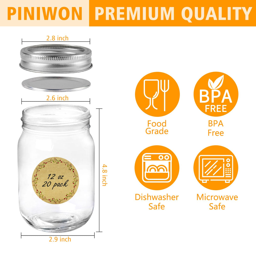 PINIWON gros plan verre transparent qualité alimentaire, durable et clair