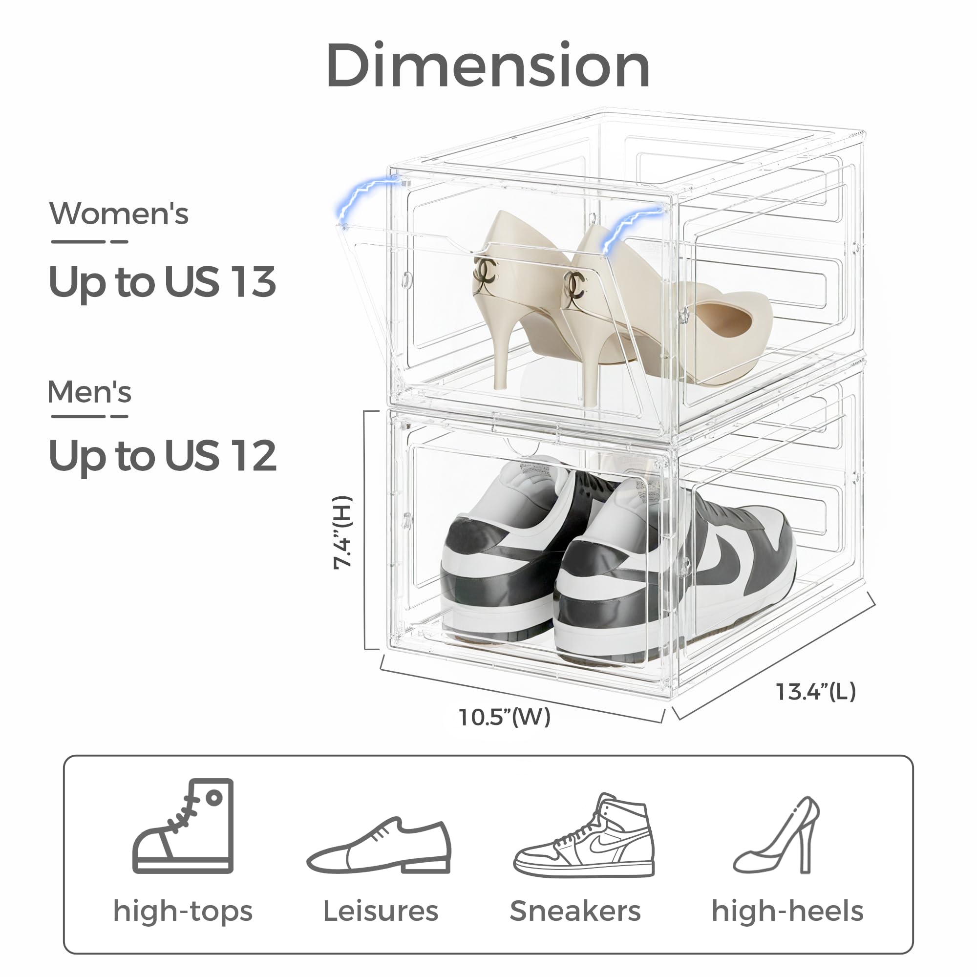 Pinkpum vue latérale montrant structure rigide et maintien des chaussures
