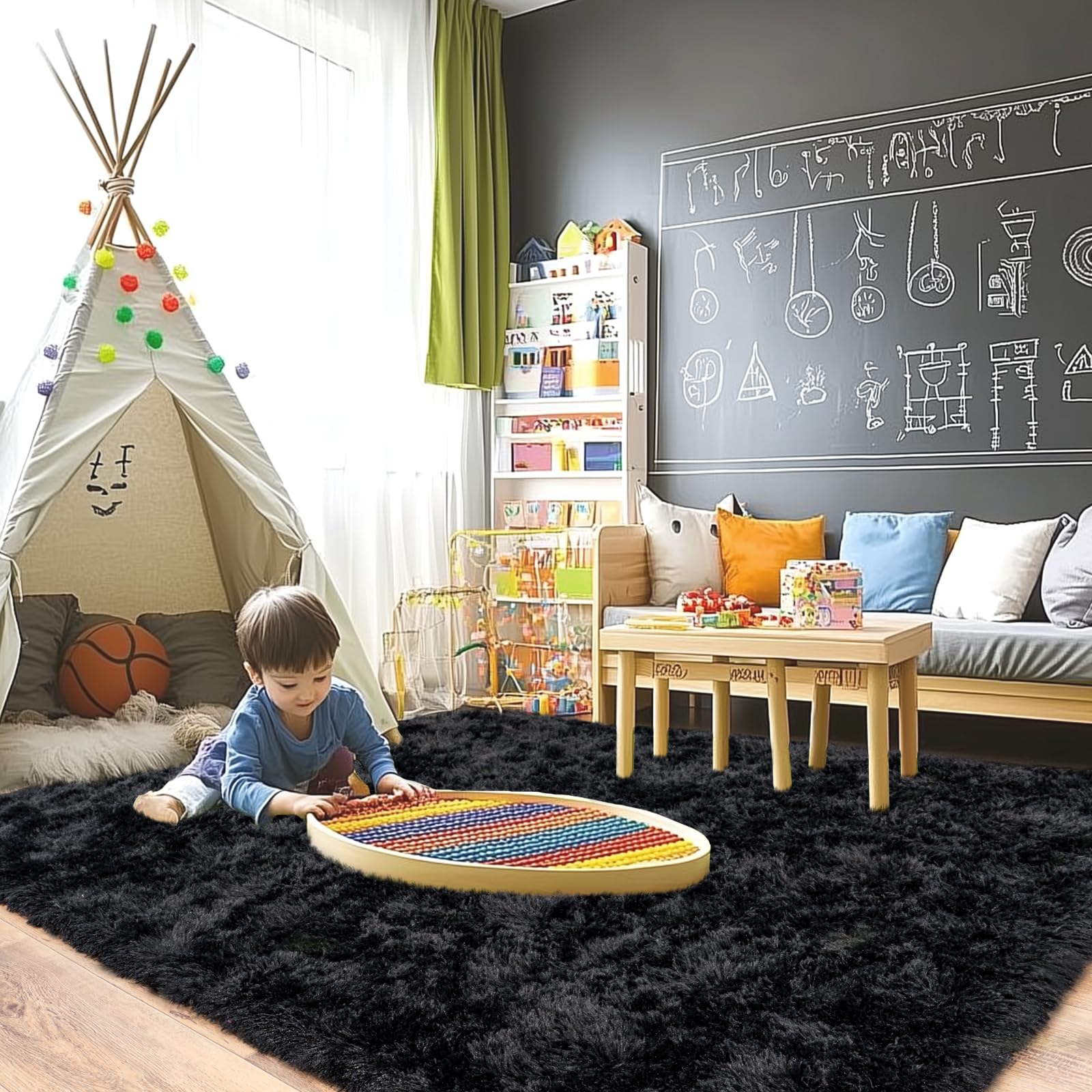 Pionblank tapis posé dans un salon ajoutant chaleur et style