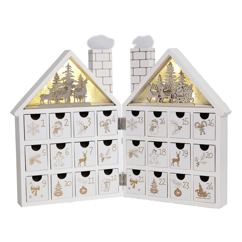 PIONEER-EFFORT maison en bois vue de face décor festive et durable