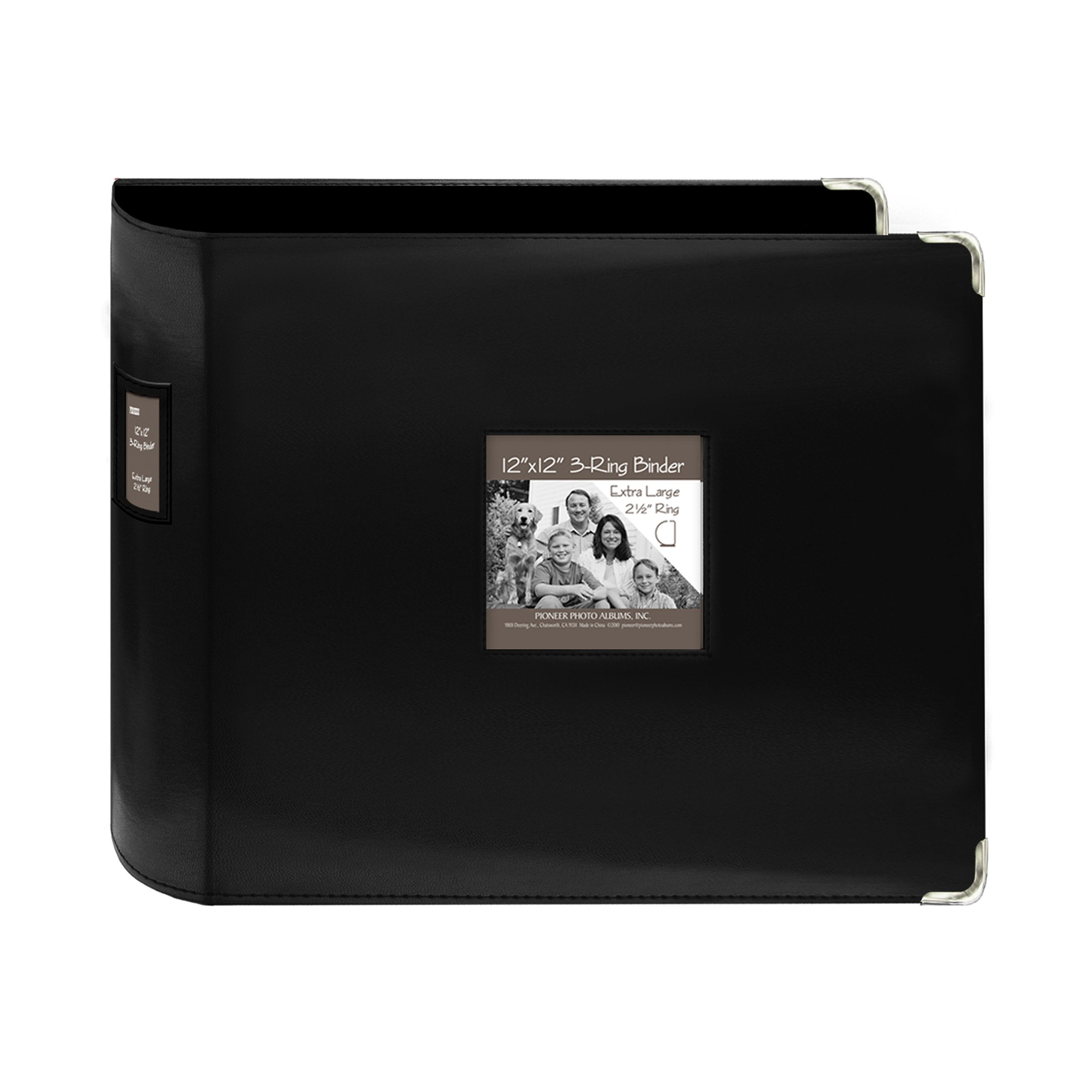Pioneer Photo Albums couverture avant en simili cuir noir, protection élégante