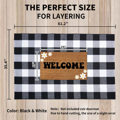 PIXFAIRY tapis placé dans une entrée, facilite essuyage des chaussures et style immédiat