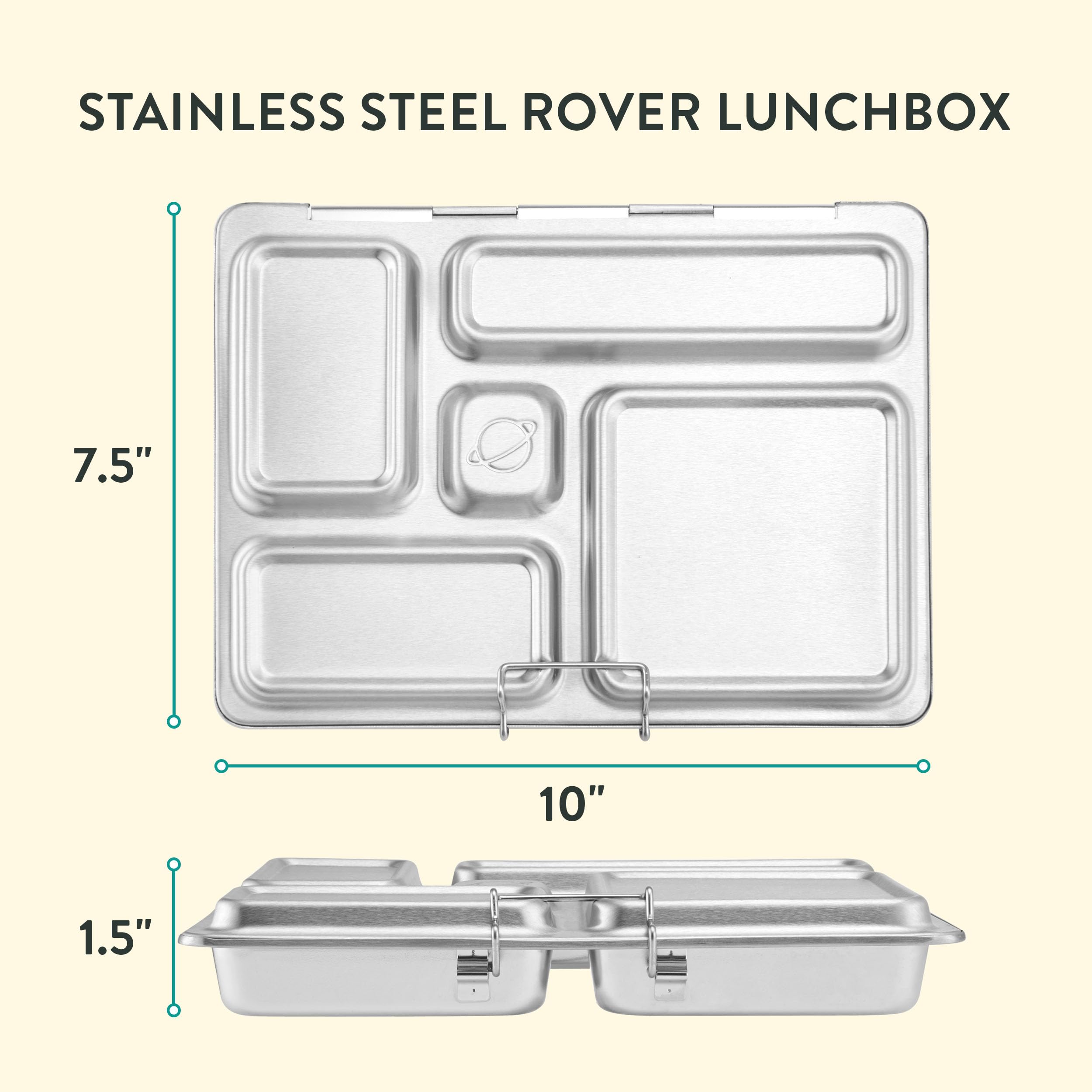 PlanetBox Rover dipper ouvert montrant étanchéité utile pour sauces