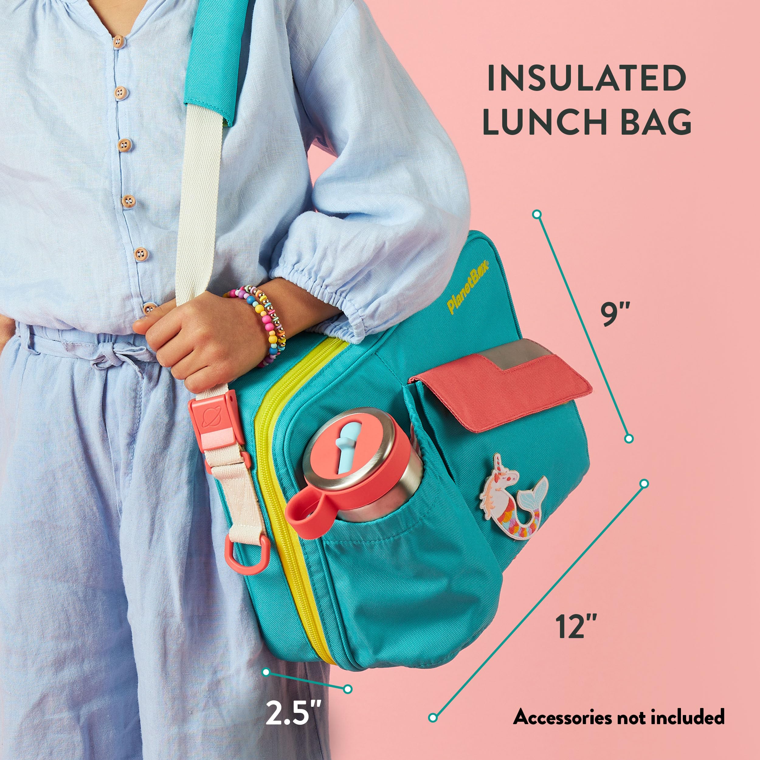 PlanetBox Rover intérieur du sac essuyable pour nettoyage rapide