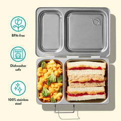PlanetBox Shuttle en usage par un enfant lors d'un pique-nique, portable