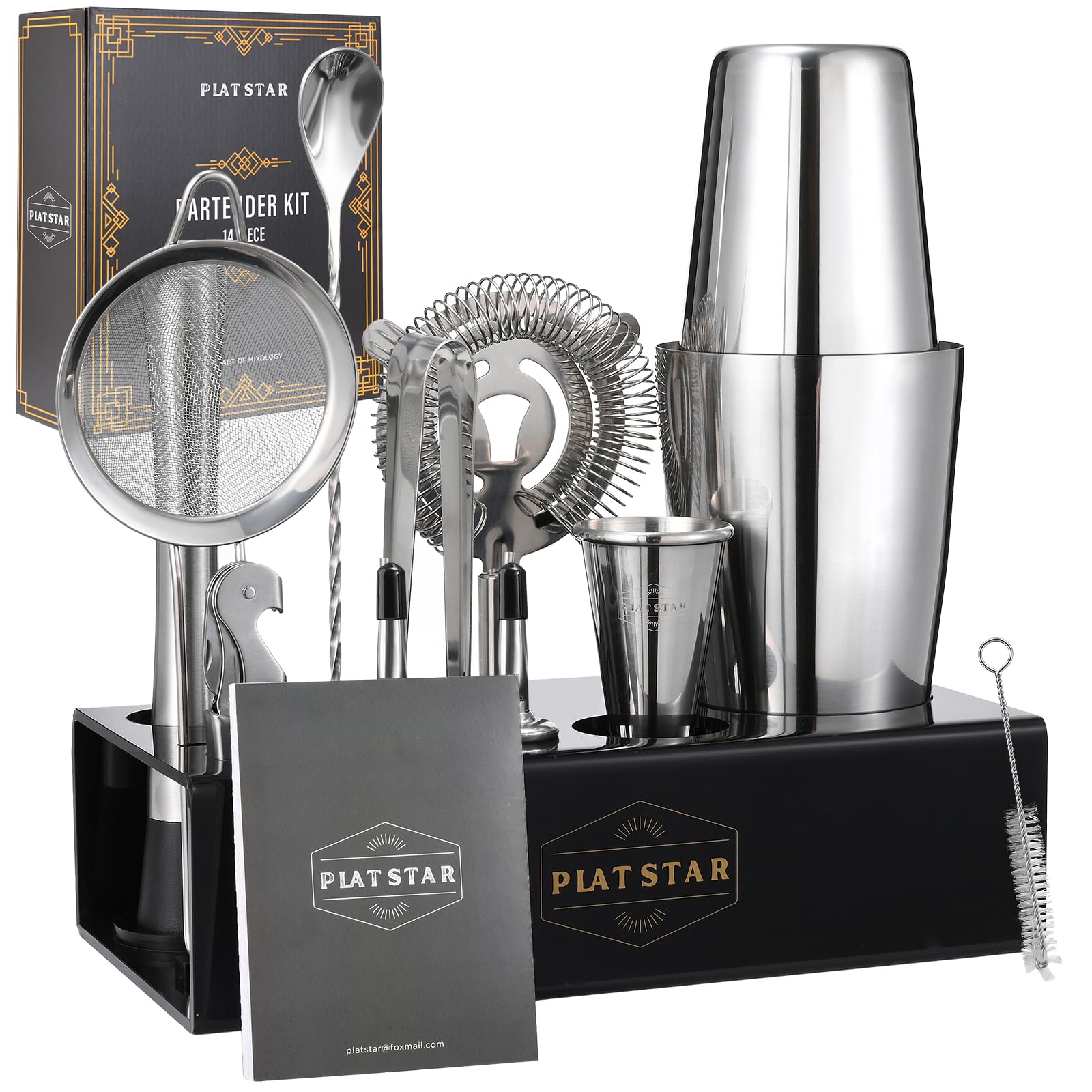 Plat Star versoirs et ouvre-bouteille montrant un service précis et propre