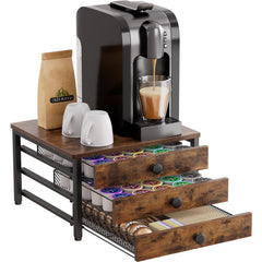 Plaviya vue avant du support K-Cup, rangement ordonné immédiat