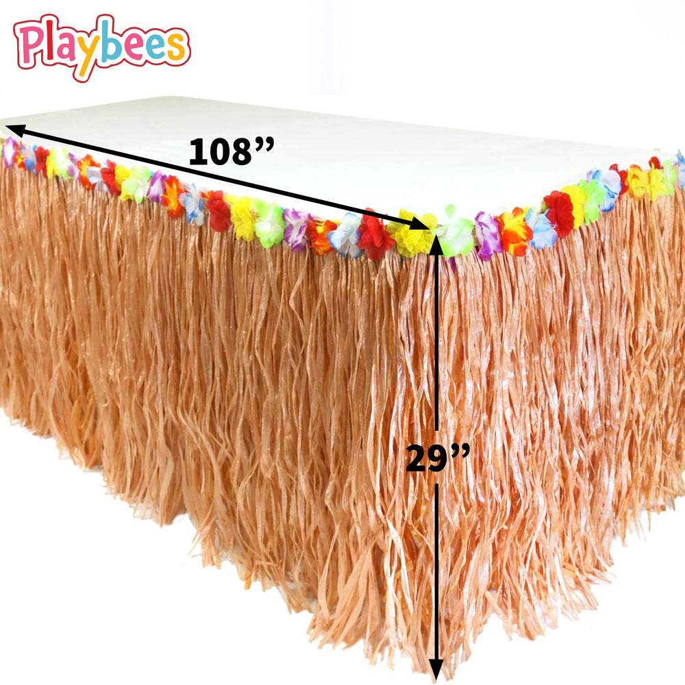 Playbees texture polyester imitation paille durable pour décoration tiki