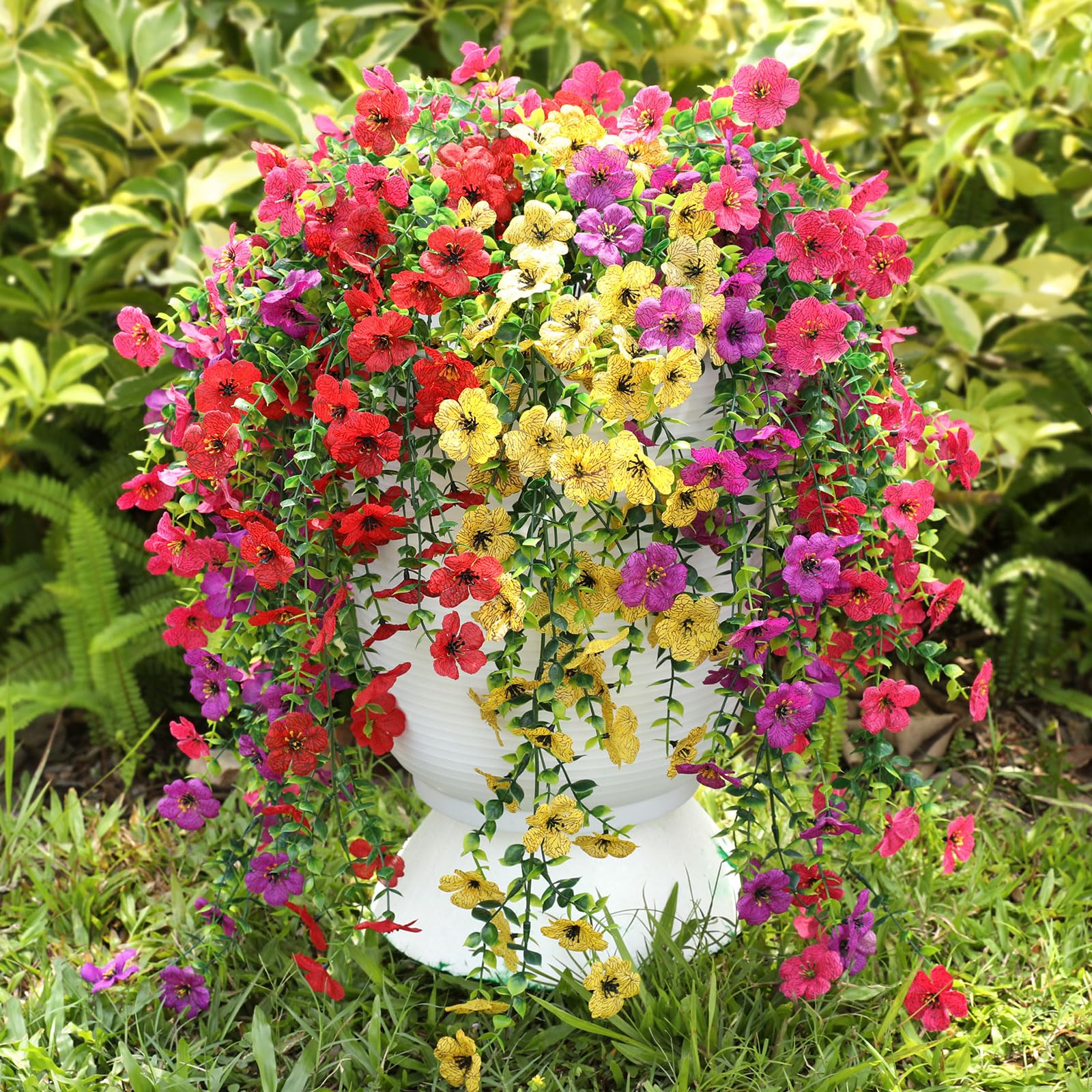 Playieer fleurs suspendues vue avant, ajoute une décoration immédiate