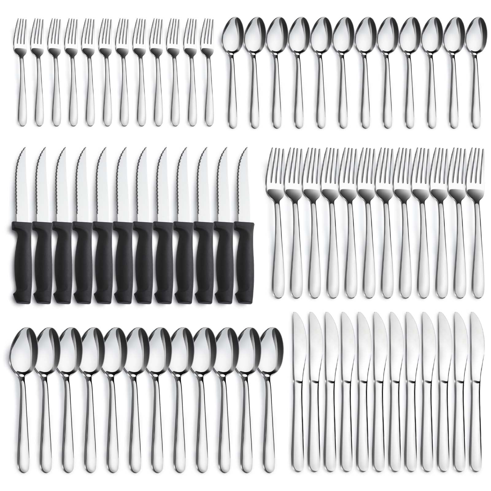 Pleafind packaging avant montrant 72 pièces, complet pour 12 convives