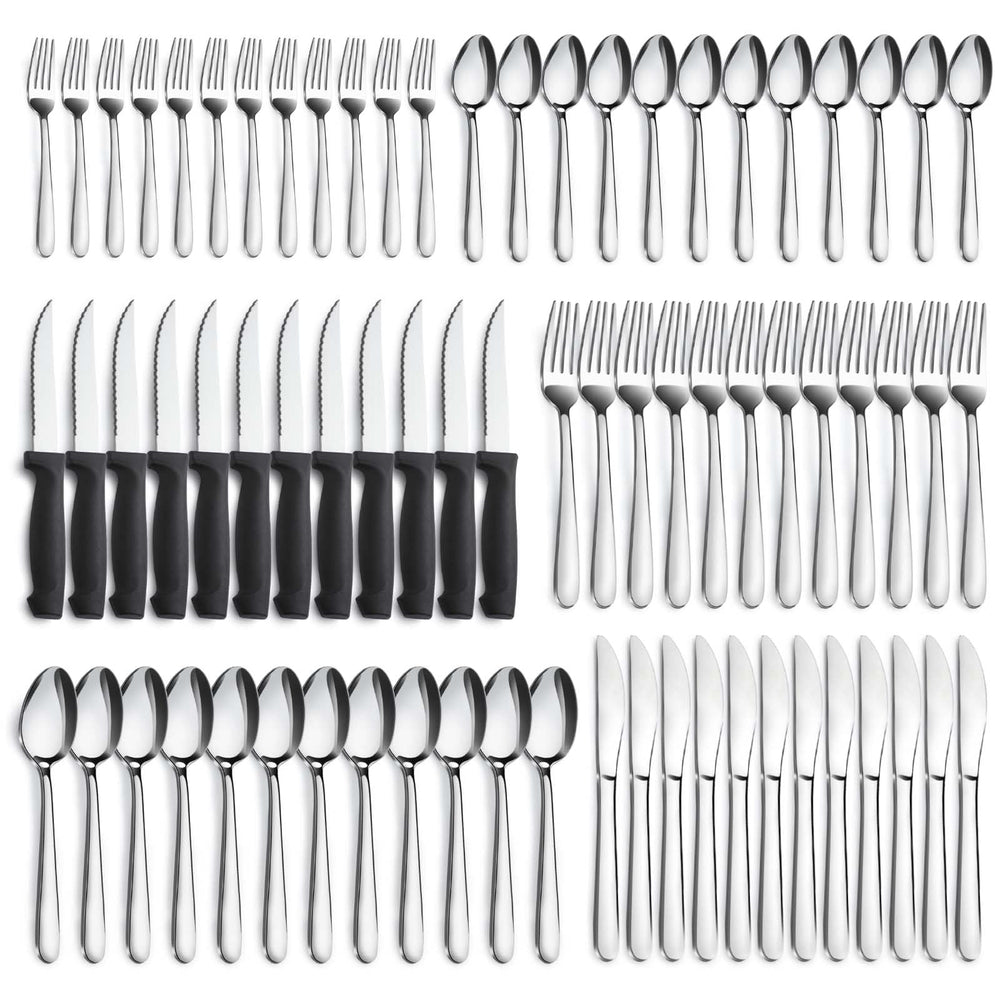 Pleafind packaging avant montrant 72 pièces, complet pour 12 convives