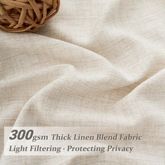 PleatedDrapes gros plan texture lin révèle solidité et diffusion lumineuse