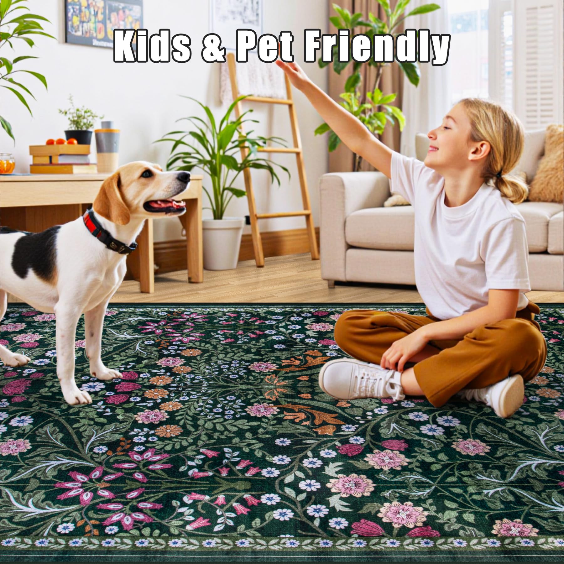PLHXFR tapis dans entrée décorée, apporte chaleur et accueil