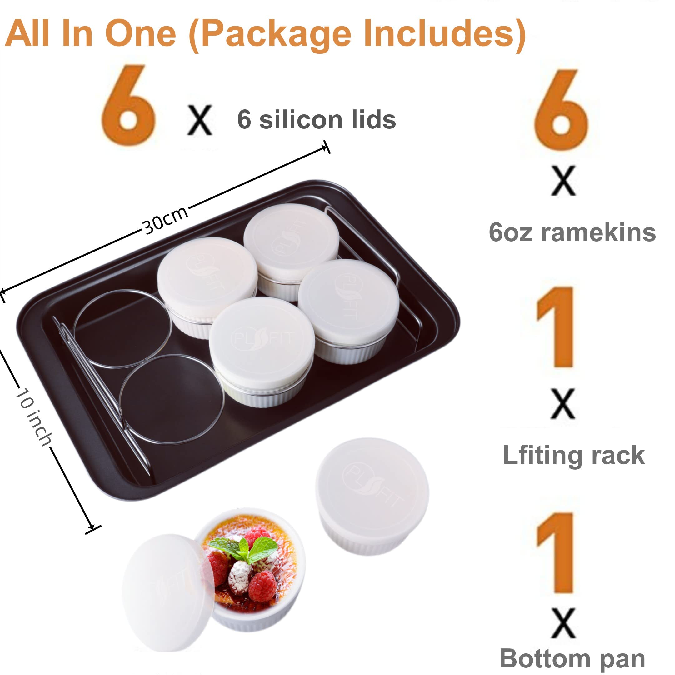 PLSFIT couvercles silicone ajustés protégeant desserts et facilitant conservation