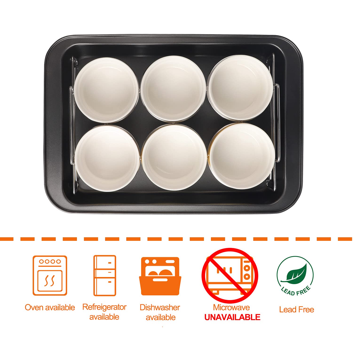 PLSFIT empilement des ramequins pour rangement compact et gain d'espace