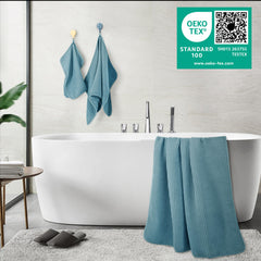 POLYTE serviette bain dépliée pour comparaison de taille et capacité