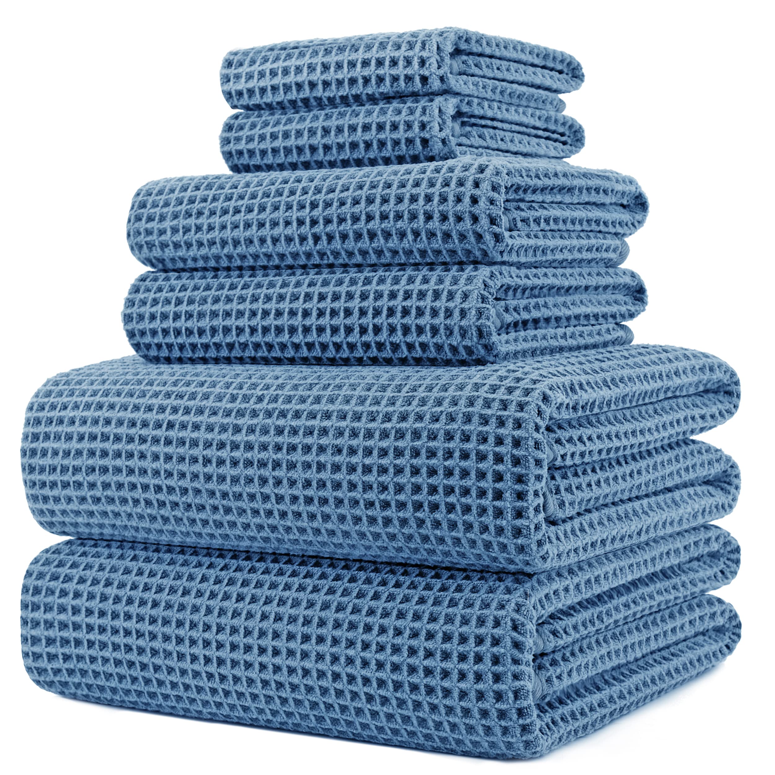 POLYTE serviette de bain gaufrée vue avant, douceur spa et absorption