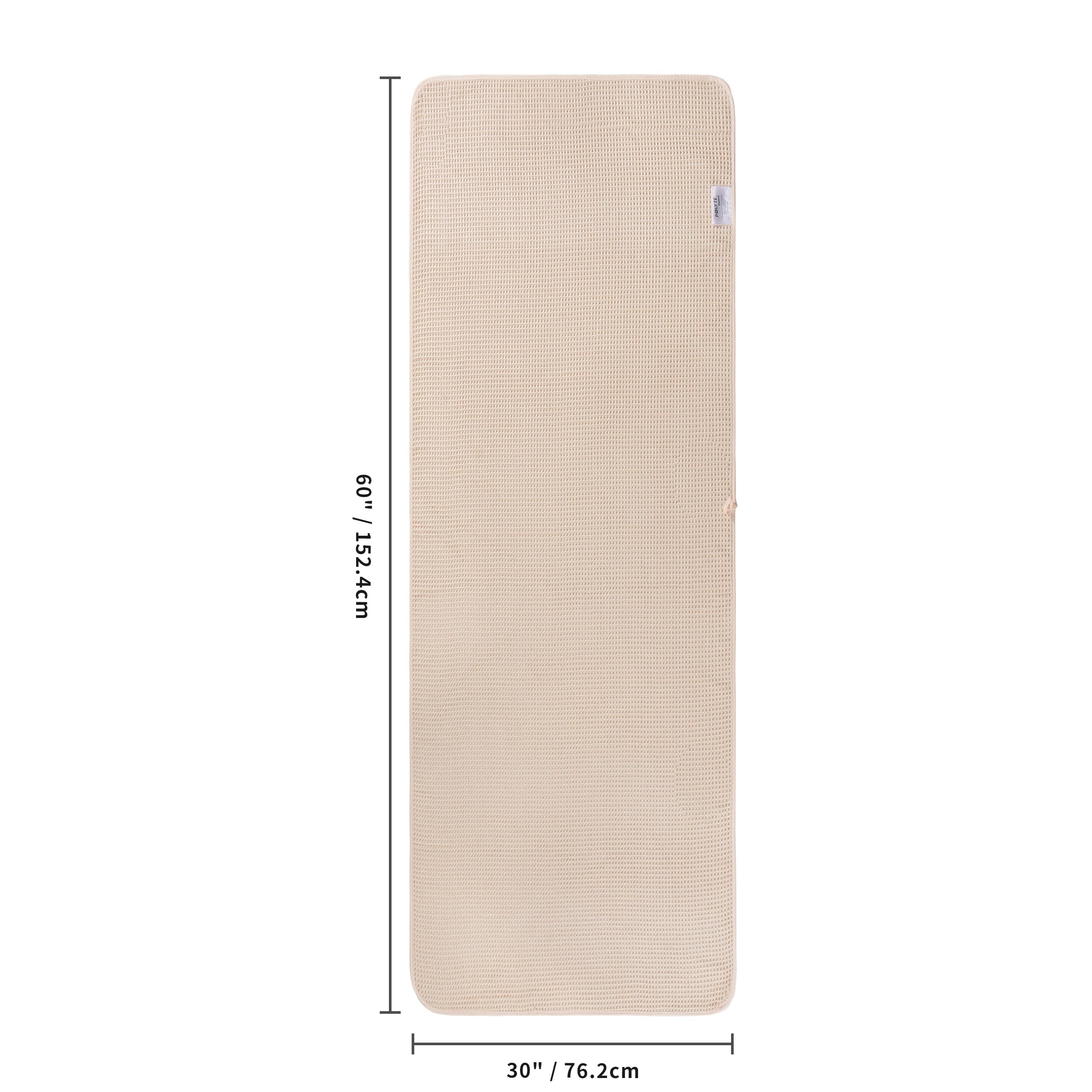 POLYTE serviette drapée sur un crochet pour un séchage aéré et sans odeur
